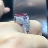6ct Oval Cut Ruby Vintage Cocktail Ring