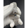 30ctw Emerald Cut White Sapphire Unisex Bracelet