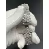 30ctw Emerald Cut White Sapphire Unisex Bracelet