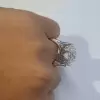 Vintage Round Cut Crown Setting Engagement Ring