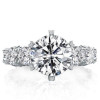 2ct Round Cut White Sapphire Engagement Ring