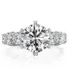 2ct Round Cut White Sapphire Engagement Ring