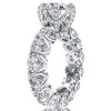 2ct Round Cut White Sapphire Engagement Ring