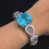 Luxury Ocean Blue Sapphire Bracelet