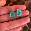 Pear Cut Aquamarine Stud Earrings
