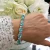 30ctw Round Cut Paraiba Tourmaline Bracelet