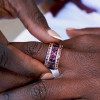 12ctw Radiant Cut Multicolor Sapphire Rainbow Ring