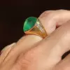 7.8ct Heart Cut Emerald Engagement Ring