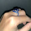 5ct Oval Cut Sapphire Twist Engagement Ring