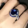 5ct Oval Cut Sapphire Twist Engagement Ring