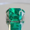 12ct Asscher Cut Emerald Vintage Cocktail Ring