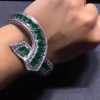Unique Emerald Green  Free Open Bracelet