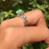 2.7ct White Sapphire Vine Wrapping Engagement Ring