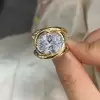 5.8ct Oval Cut White Sapphire Split Shank Engagement Ring