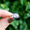 1.48ct Art Deco Calibre Halo Engagement Ring