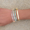 14ctw Baguette Cut Multicolor Tennis Bangle