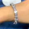 14ctw Round and Emerald Cut Tennis Bracelet