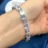 14ctw Round and Emerald Cut Tennis Bracelet