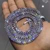 105ctw White Sapphire Four Row Statement Necklace