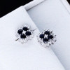 15MM Diameter Cluster Flower Stud Earrings