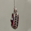 Radiant Cut Ruby Pendant Necklace