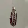 Radiant Cut Ruby Pendant Necklace