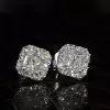 8ctw Multi-Cut White Sapphire Stud Earrings