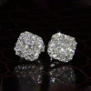 8ctw Multi-Cut White Sapphire Stud Earrings
