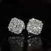 8ctw Multi-Cut White Sapphire Stud Earrings