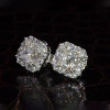 8ctw Multi-Cut White Sapphire Stud Earrings
