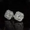 8ctw Multi-Cut White Sapphire Stud Earrings