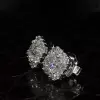 8ctw Multi-Cut White Sapphire Stud Earrings