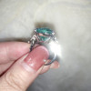 12ct Cushion Cut Green Paraiba Tourmaline Cocktail Ring