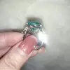 12ct Cushion Cut Green Paraiba Tourmaline Cocktail Ring