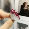 7ctw Pear Cut Emerald Flower Bold Cocktail Ring