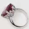 14ct Emerald Cut Ruby Vintage Cocktail Ring
