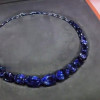 Oval Cut Blue Sapphire Choker Necklace