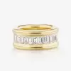 4ctw Channel Setting Emerald Cut Eternity Ring