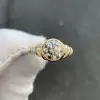 3.8ct Bezel Set Round Cut Art-deco Engagement Ring