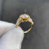 3.8ct Bezel Set Round Cut Art-deco Engagement Ring
