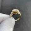 3.8ct Bezel Set Round Cut Art-deco Engagement Ring