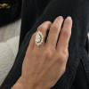 5ct Pear Cut Three Pieces Crown Wedding Ring Set