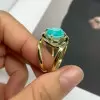 5.8ct Oval Cut Green Blue Paraiba Engagement Ring