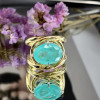 5.8ct Oval Cut Green Blue Paraiba Engagement Ring