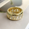 4ctw Pear Cut Multicolor Sapphire Rainbow Ring