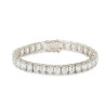 50ctw Emerald Cut Unisex Tennis Bracelet