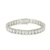 50ctw Emerald Cut Unisex Tennis Bracelet