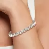 22ctw Pear Cut White Sapphire Tennis Bracelet