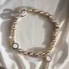 4ctw White Sapphire Georgian Art Deco Ball Chain Bracelet