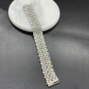 20ctw Round Cut White Sapphire Bold Tennis Bracelet